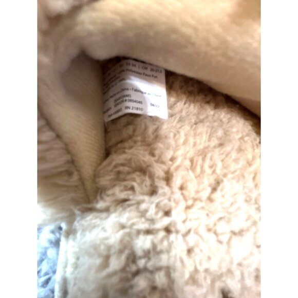 Dearfoams Girls Slippers Christmas Reindeer Tan/Red Size 2-3 - Picture 6 of 9